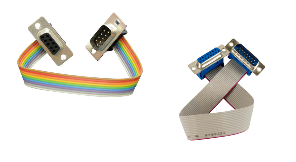 Flachbandkabel H&S Kabeltechnik bunt - grau