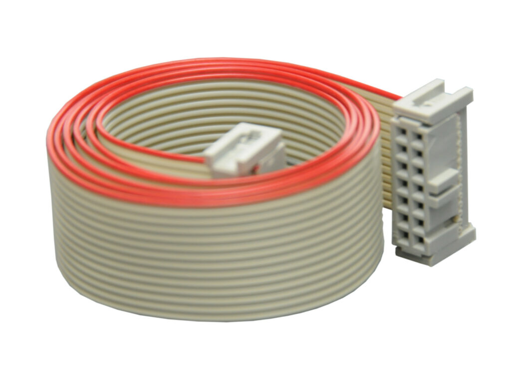 Flachbandkabel H&S Kabeltechnik grau-rot