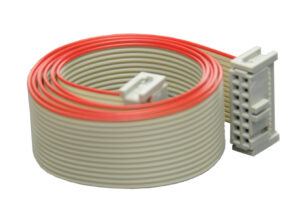 Flachbandkabel H&S Kabeltechnik grau-rot