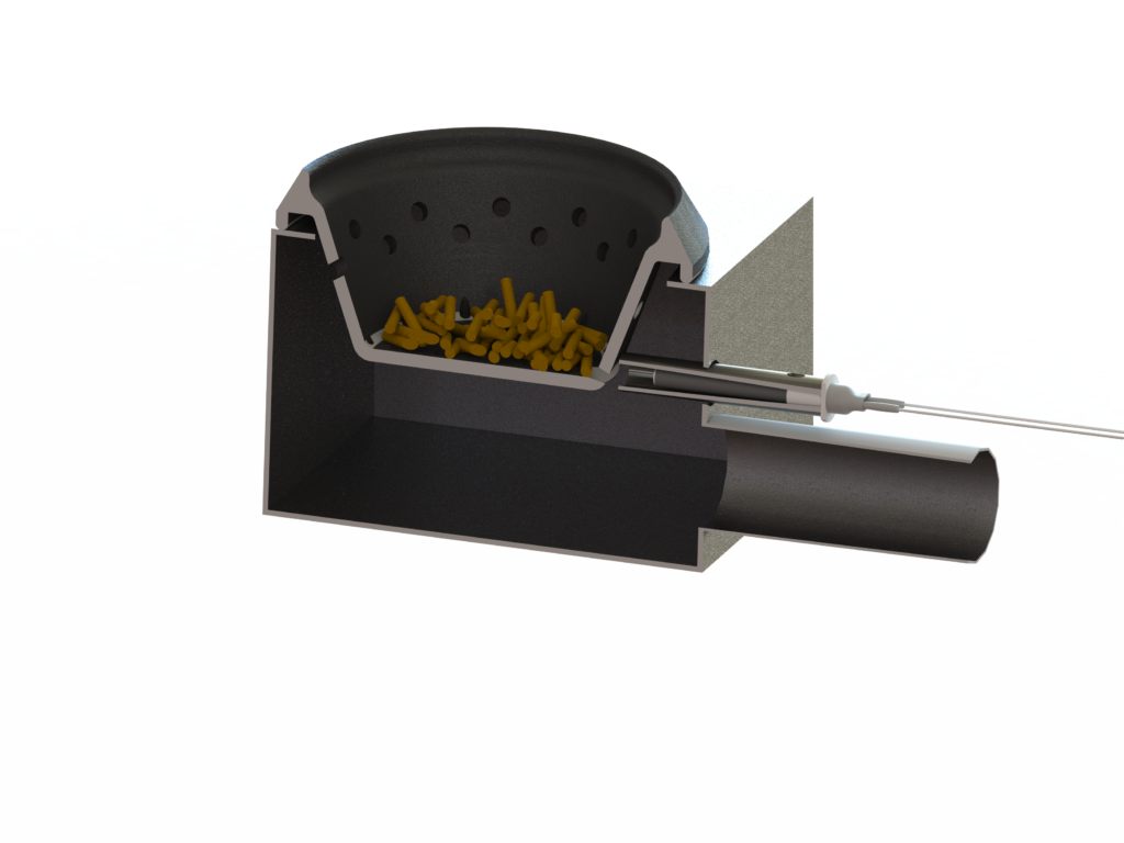 Keramischer Glühzünder PSx-1 Einbausituation