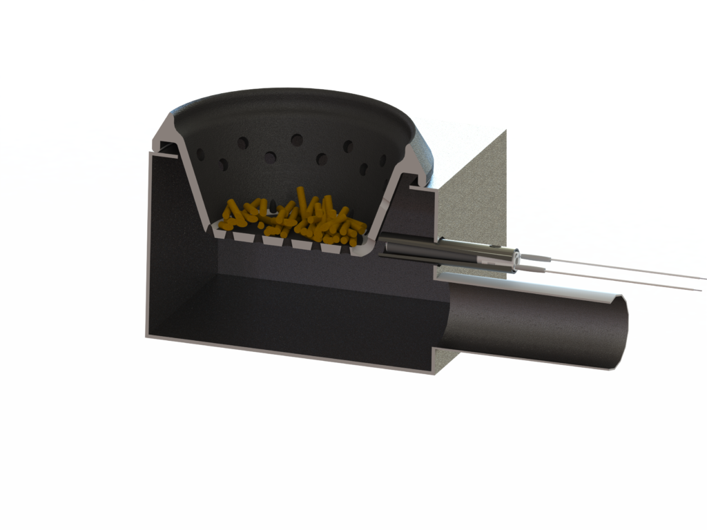 Keramischer Glühzünder PSx-2 Einbausituation