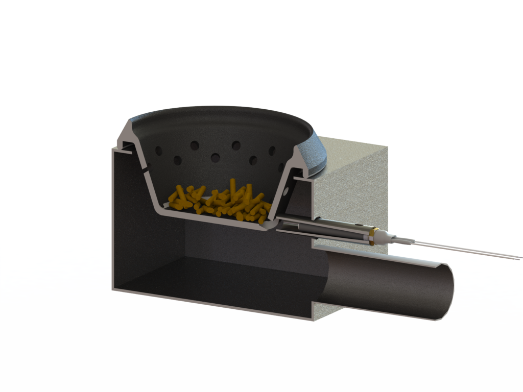 Keramischer Glühzünder PSx-7 Einbausituation